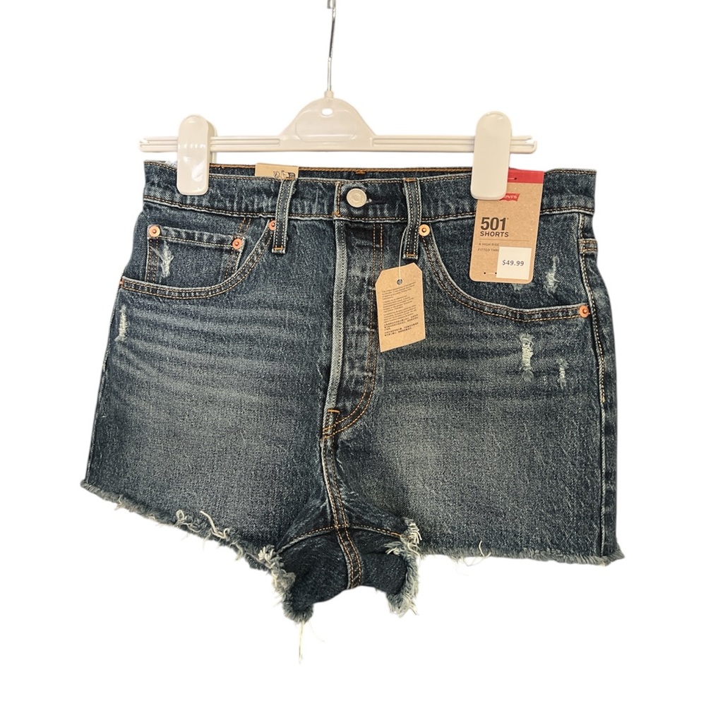 Levi's 501 Classic Blue Denim Shorts